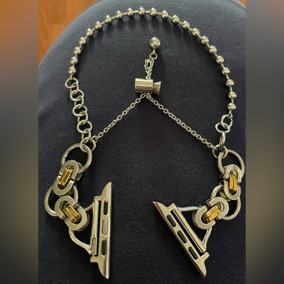 I watch silver and gold bracelet *iwatch not included for demo only - Picture 2 of 3